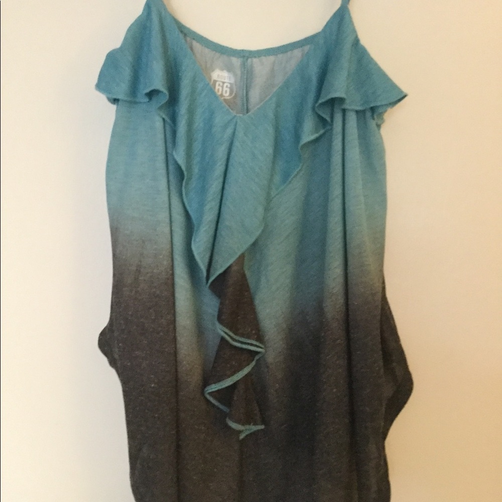 Very cute grayish blue tank top